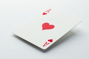 Obraz premium Close-up of a flipped playing card against white backdrop , design, diamonds, card
