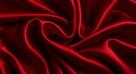 Fototapeta premium Crimson Silk Whisper AI Generated