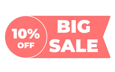 10 percent big sale offer frame icon
Icon discount ribbon creative