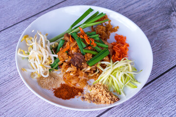 Thai food Pad thai , Stir fry noodles in padthai style