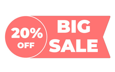 20 percent big sale offer frame icon
Icon discount ribbon creative