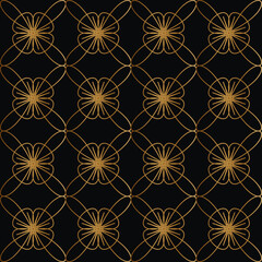 Gold flower pattern