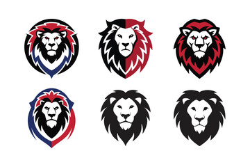 lion head vector logo art design 