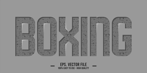 BOXING word art typography illustration vector, boxing day, celebration.