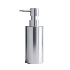 Obraz premium Sleek Silver Pump Bottle for Liquid Products with Modern Design