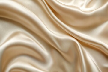 Obraz premium Elegant soft brushed champagne gold texture fabric textile close-up luxurious environment soft light