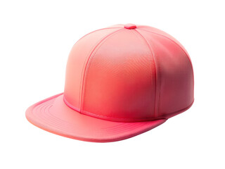 Fototapeta premium Pink Gradient Baseball Cap, Snapback Cap Mockup, Snapback Cap isolated, Snapback Cap transparent background, Snapback Cap Png