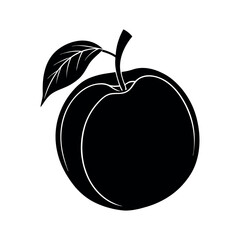Customizable Black Passion Fruit Silhouette Vector

