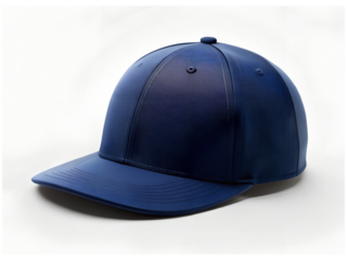 Navy Blue Baseball Cap with Flat Brim, Snapback Cap Mockup, Snapback Cap isolated, Snapback Cap transparent background, Snapback Cap Png