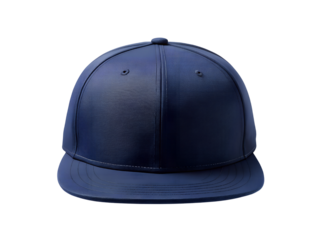 Navy Blue Baseball Cap with Flat Brim, Snapback Cap Mockup, Snapback Cap isolated, Snapback Cap transparent background, Snapback Cap Png