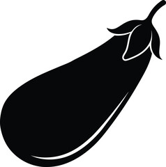 eggplant on a white background