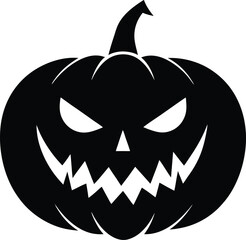 halloween pumpkin on white background