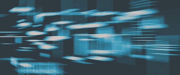 abstract blue and grey background with motion blur and halftone texture