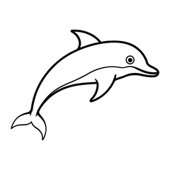 Obraz premium dolphin isolated on white background