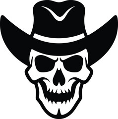 skull with hat and sunglasses