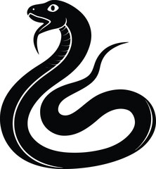 black snake vector illustration