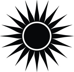 abstract sun vector illustration