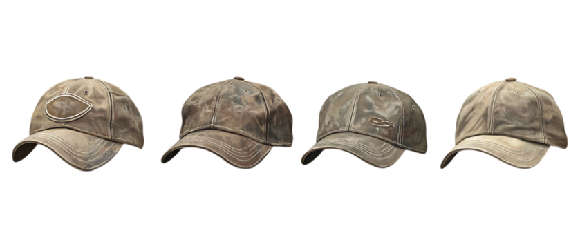 Pack of Academic Square Cap set Against Transparent Background for Graduation Design, Educational Branding, or Celebration Graphics