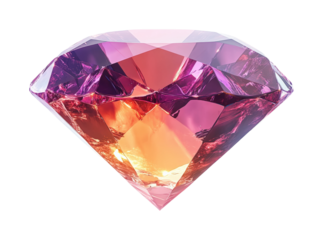 Captivating diamond gemstone display bright beauty isolated on transparent background, png