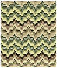 Abstract square print, zigzag pattern with varying shades of greens and browns, it could be used as a wallpaper, fabric design, pillow cover, curtains and bag

