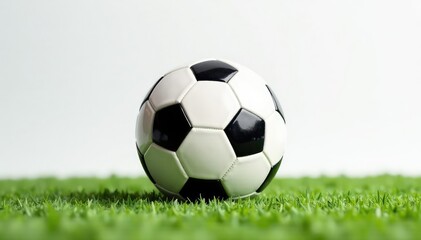 Obraz premium Perfectly centered football on pristine white backdrop , play, american football