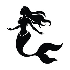 vector illustration of a silhouette of a girl