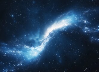 Fototapeta premium Stunning Cosmic Nebula with Star Clusters in Deep Space Galaxy Background