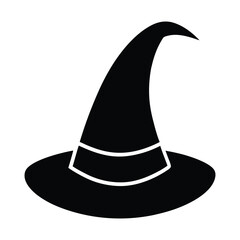  wizard hat icon vector silhouette 
