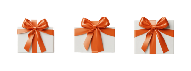Gift presentation celebration isolated on transparent background, png