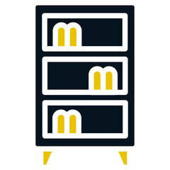 Case, Black and Yellow Design Case, Case Line Icon