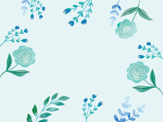 Spring floral in watercolor vector background. Luxury wallpaper design with lotus flowers, line art, golden texture