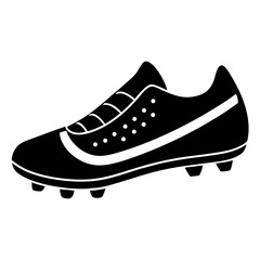 sports cleats silhouette vector illustrator 