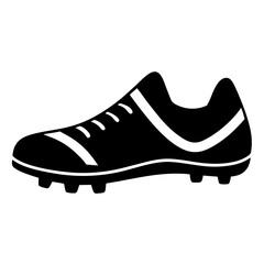 sports cleats silhouette vector illustrator 
