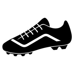 sports cleats silhouette vector illustrator 
