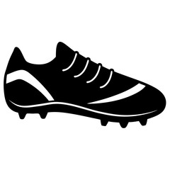 sports cleats silhouette vector illustrator 