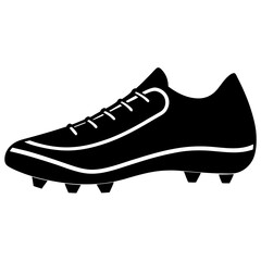 sports cleats silhouette vector illustrator 