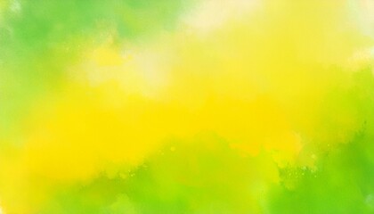 Fototapeta premium Abstract yellow and green watercolor wash