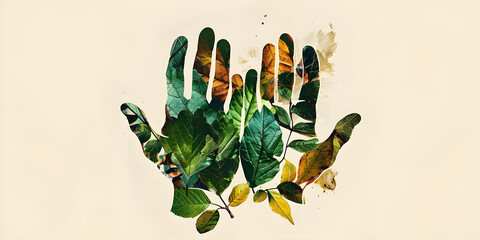 Ecology and environment. Creative concept for graphic and web design, business presentation, marketing and print material, social media banner, background cover, environment and ecology wallpaper. © Mrkvica