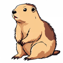Fototapeta premium Adorable Cartoon Gopher Vector Illustration