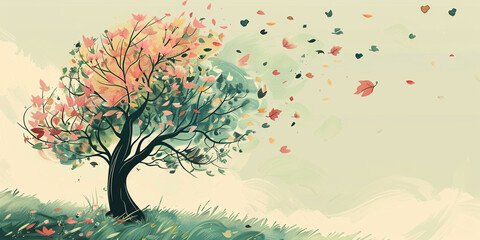 Nature background. Creative concept on the topic of nature, ecology and environmental protection, for web and graphic design background cover, environment and ecology wallpaper. © Mrkvica