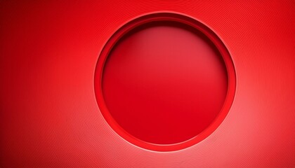 Red concentric circles with central aperture