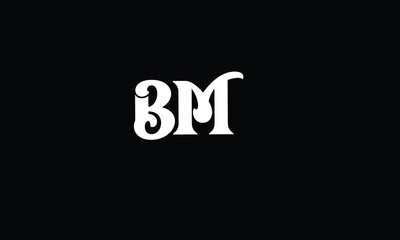 BM, B M ,abstract, letters ,logo ,monogram,
