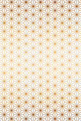 麻の葉模様の背景(シャンパンゴールド)横模様のグラデーション縦画像用