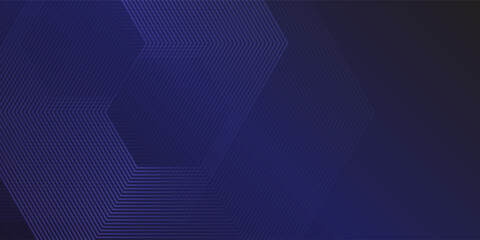 Abstract gradient lines hexagon pattern. Futuristic technology concept modern simple abstract design