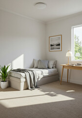 清潔感があっておしゃれな寝室