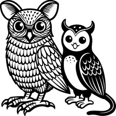 Flying birds silhouettes on white background. Vector illustration. isolated bird flying. tattoo design.