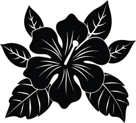 Obraz premium Hibiscus Flower Icon