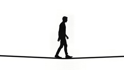 Rope: Tightrope Walker (Silhouette)