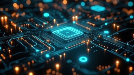 Obraz premium Abstract Circuit Board Design