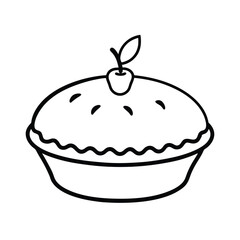 vector illustration of a cupcake